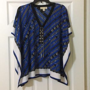 EUC Michael Kors Status Link Poncho Top